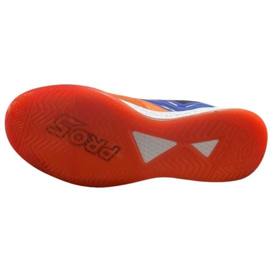 Chuteira Futsal Umbro Pro 5 Bump Unissex - Laranja+Azul