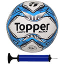 Bola Campo Topper + Bomba De Ar - Azul