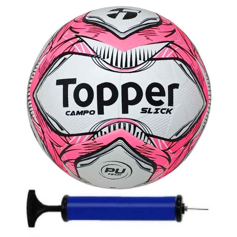 Bola Campo Topper + Bomba De Ar - Rosa